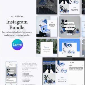 Instagram Canva Photoshop Bundle